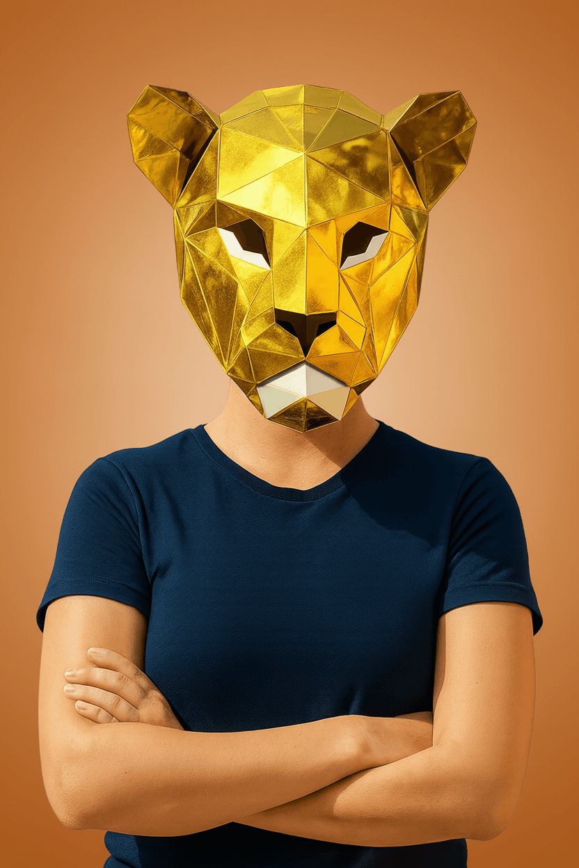 Escultura decorativa de leona - Impresión 3D